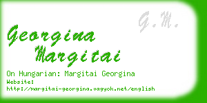 georgina margitai business card